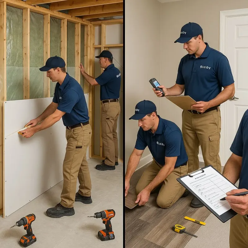 Repairs and Reconstruction process in North Versailles, PA